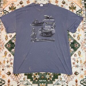 Norfolk Virginia Navy Military Graphic T-Shirt‎ Mens XL Gildan